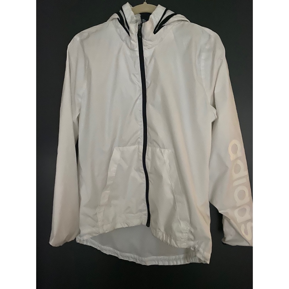 Adidas white water resistance jacket